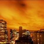 west_skyline_night_orange_clouds